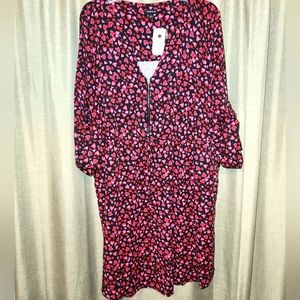 Torrid heart mini dress with zipper bust